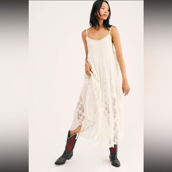 New Free People x FP One Hailee SLIP sz Small IVORY SUNDRESS -  www.disolcolor.com
